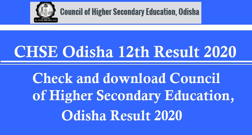 CHSE Odisha Plus 2 Result 2020