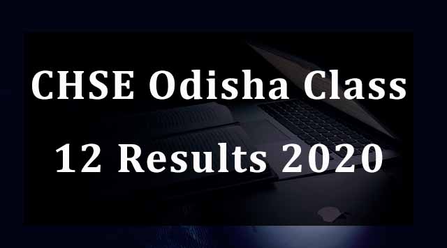 CHSE Odisha Plus 2 Result 2020